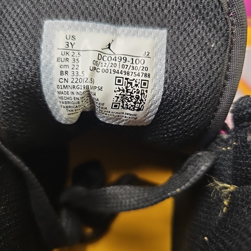 3Y 4.5W Nike Air Jordan 1 Mid Dia De Los Muertos DC0499-100 New In Box - Picture 9 of 11